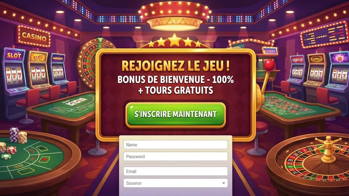 Inscription avec bonus